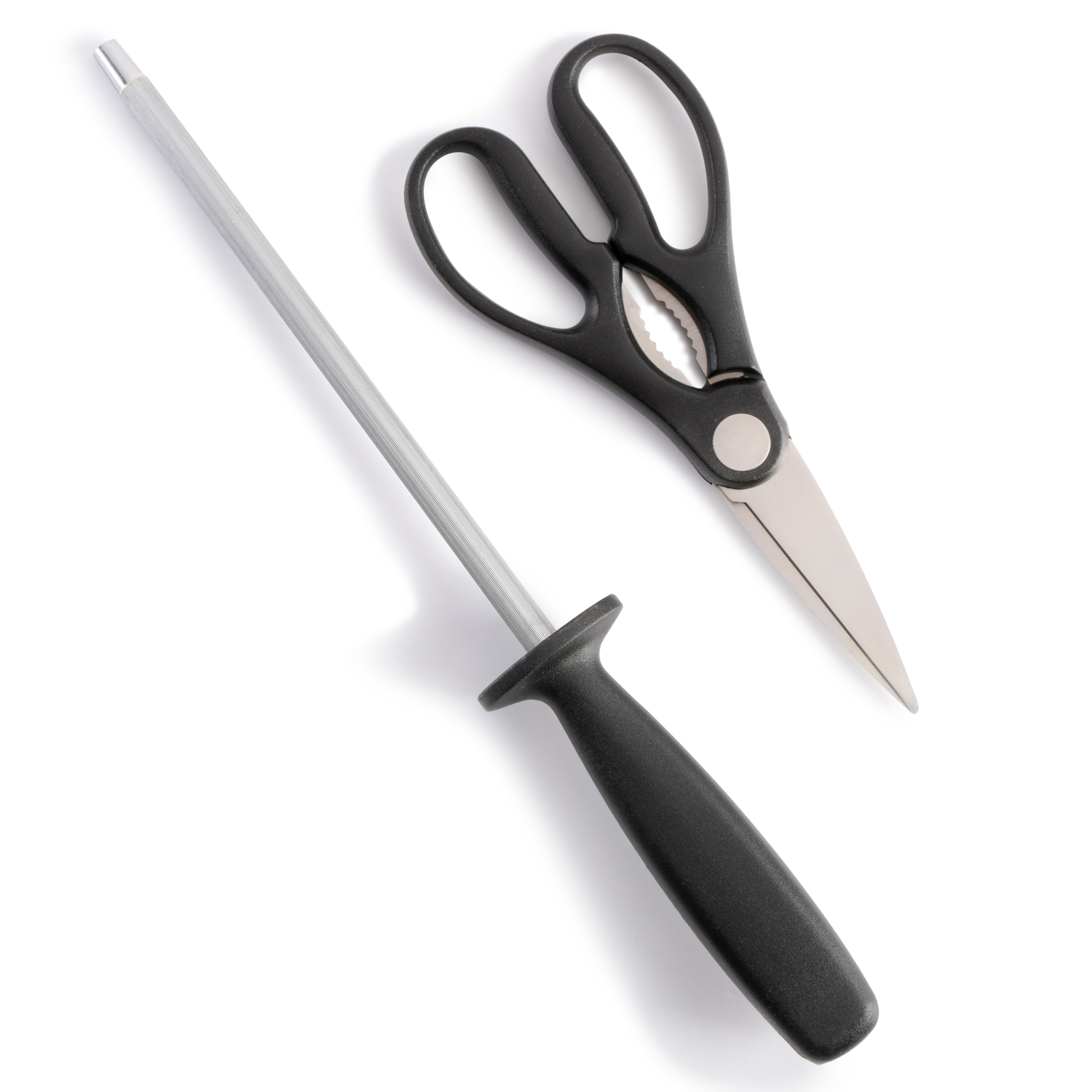 Elite Lucas Forged Stainless Steel Cutlery Knife Block Set, 18-Piece, Black 8291318