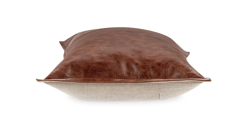 Leather Kona Brown Pillow Cov 8301V180024C
