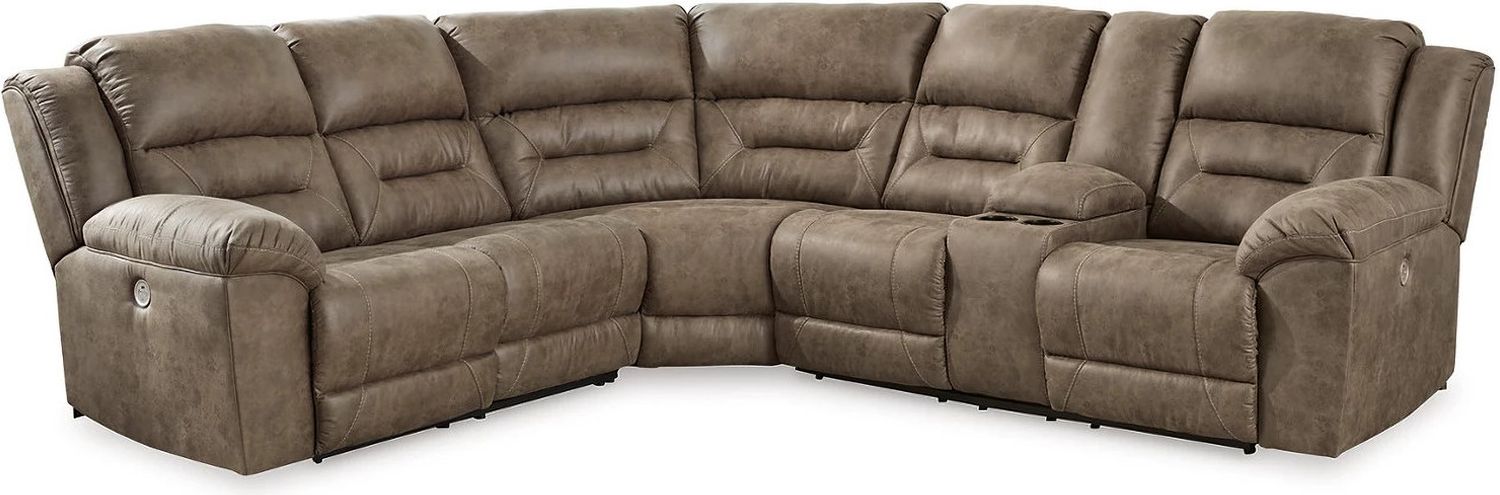 Ravenel 3-Piece RAF Power Reclining Sectional In Fossil 83106S2