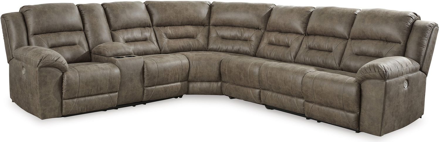 Ravenel 4-Piece LAF Power Reclining Sectional In Fossil 83106S3