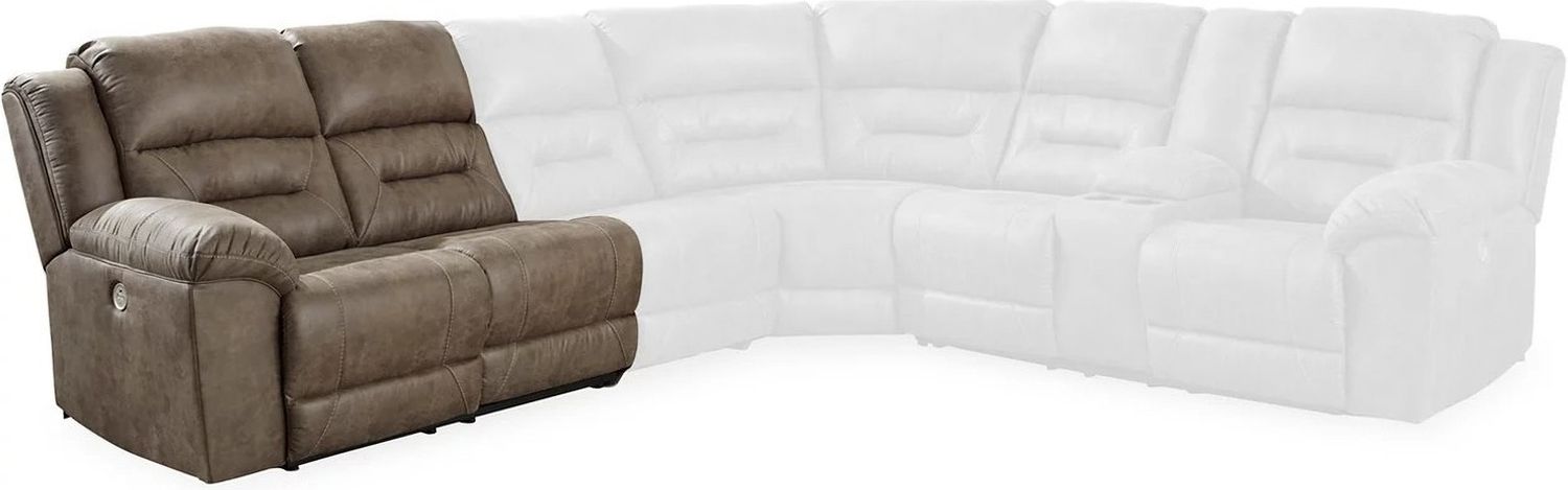 Ravenel 4-Piece RAF Power Reclining Sectional In Fossil 83106S4