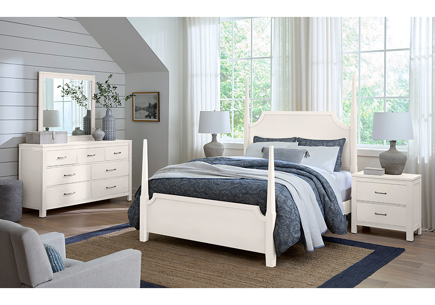Tide & Timber Pencil Poster Bed in Queen - 834-558-855-922 834558855922