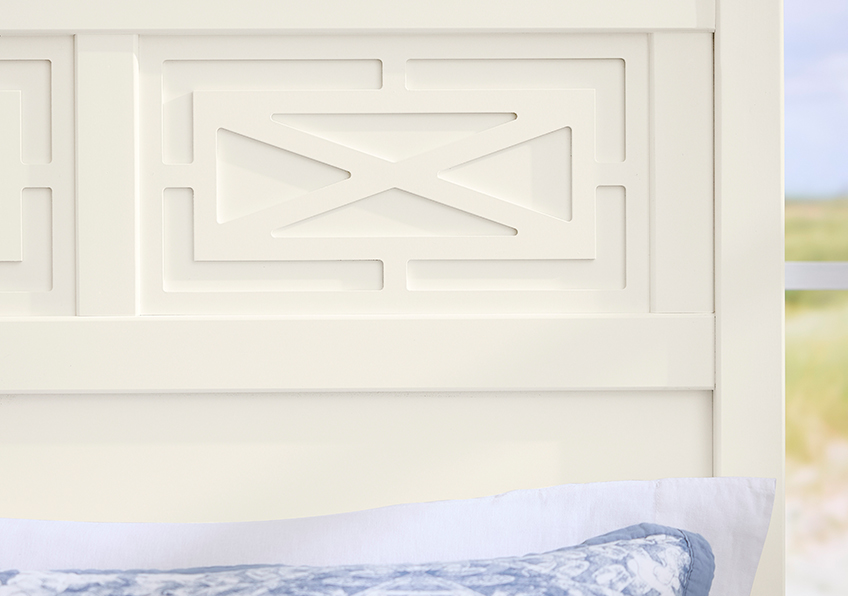 Tide & Timber Fretwork Bed With Storage Footboard in King - 834-667-066B-502-666T 834667066B502666T