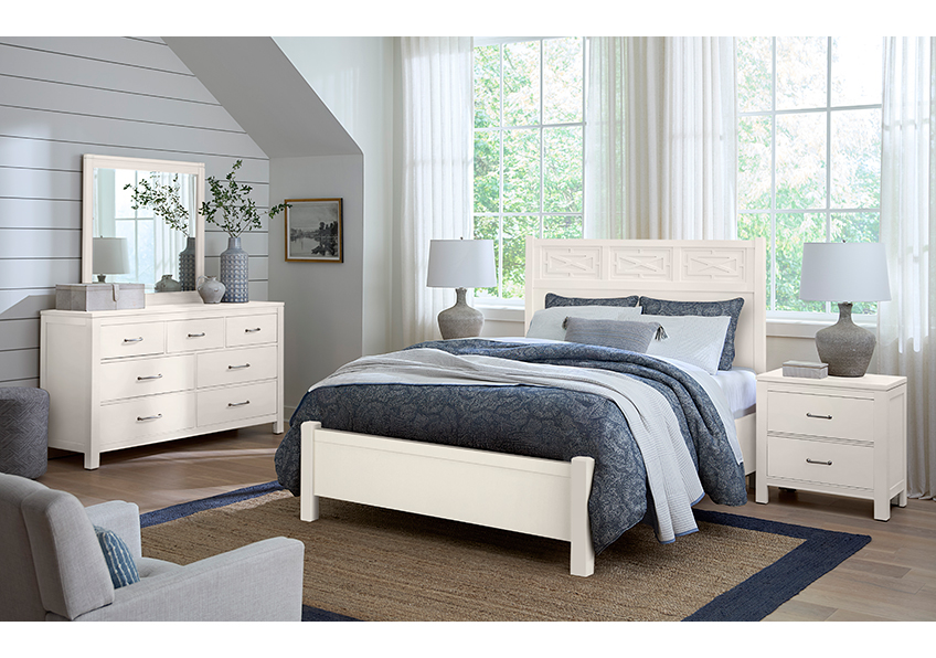 Tide & Timber Fretwork Bed in Cal King - 834-667-766-944-MS1 834667766944MS1