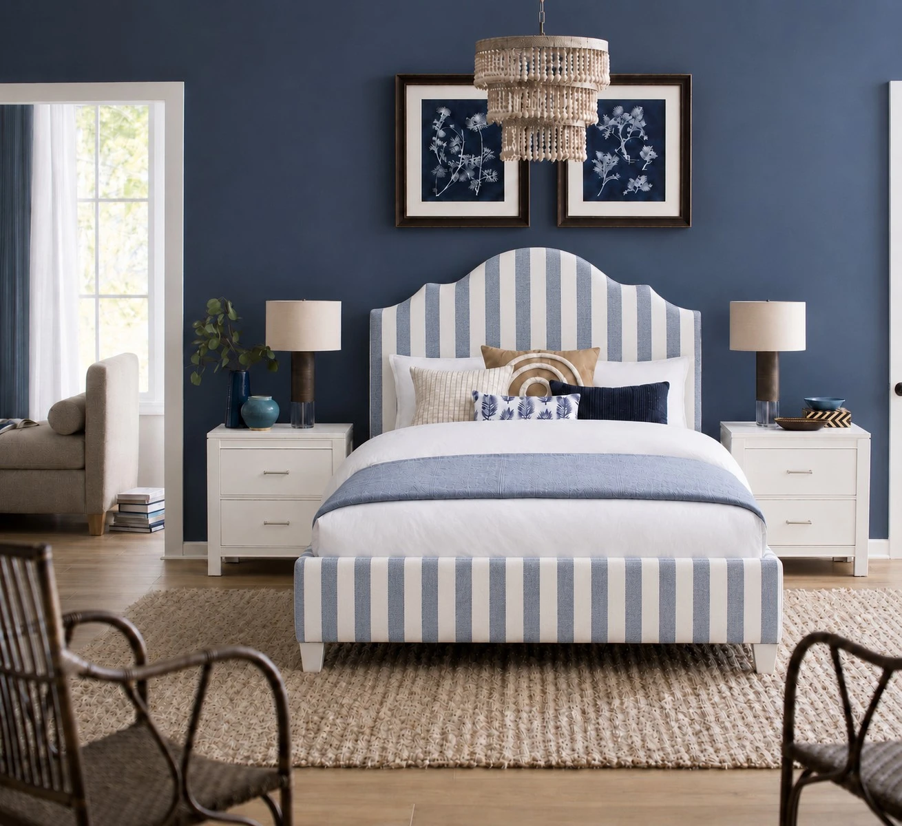 Blue Stripe Uph Hdbd 6/6 835661S