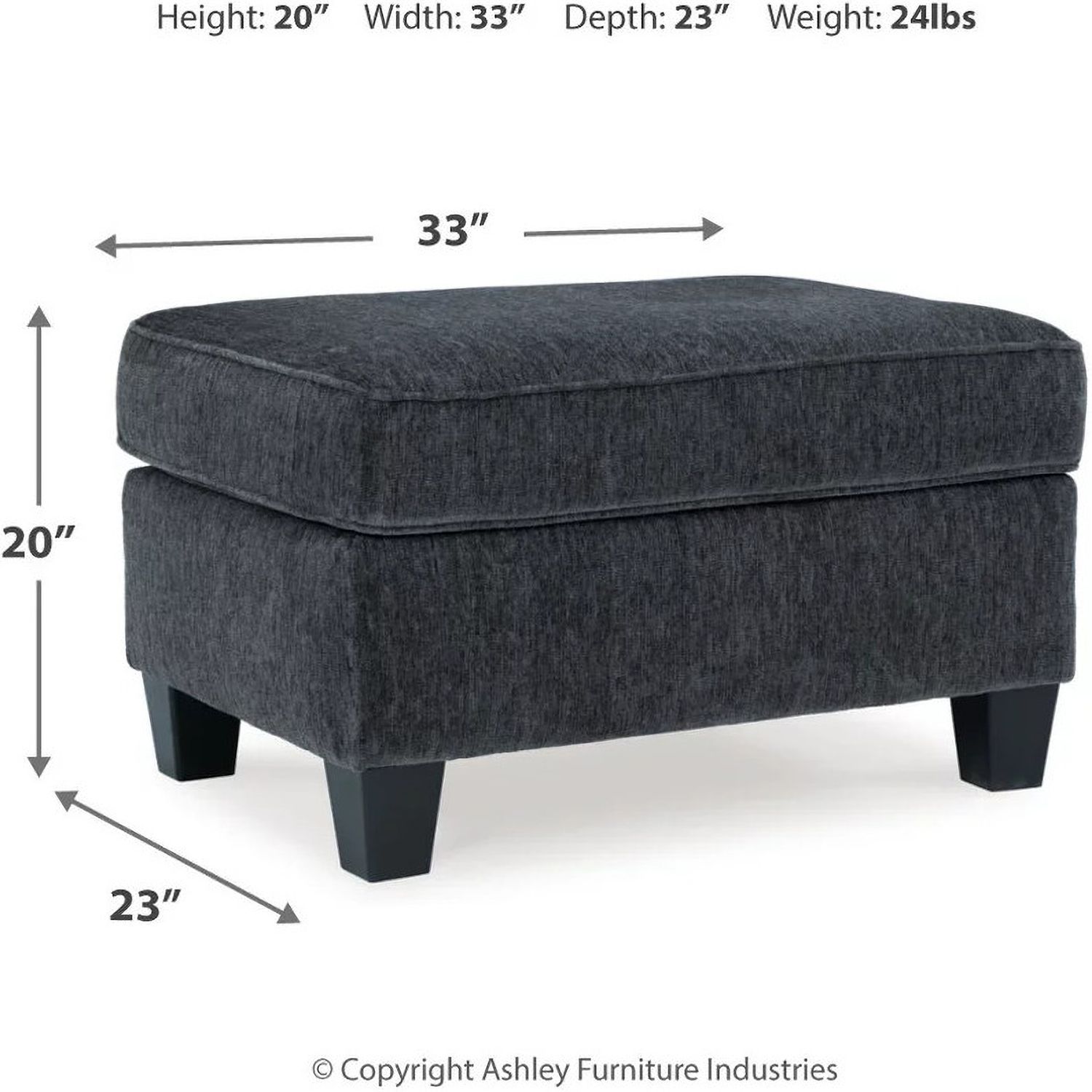 Abinger Ottoman In Smoke 8390514