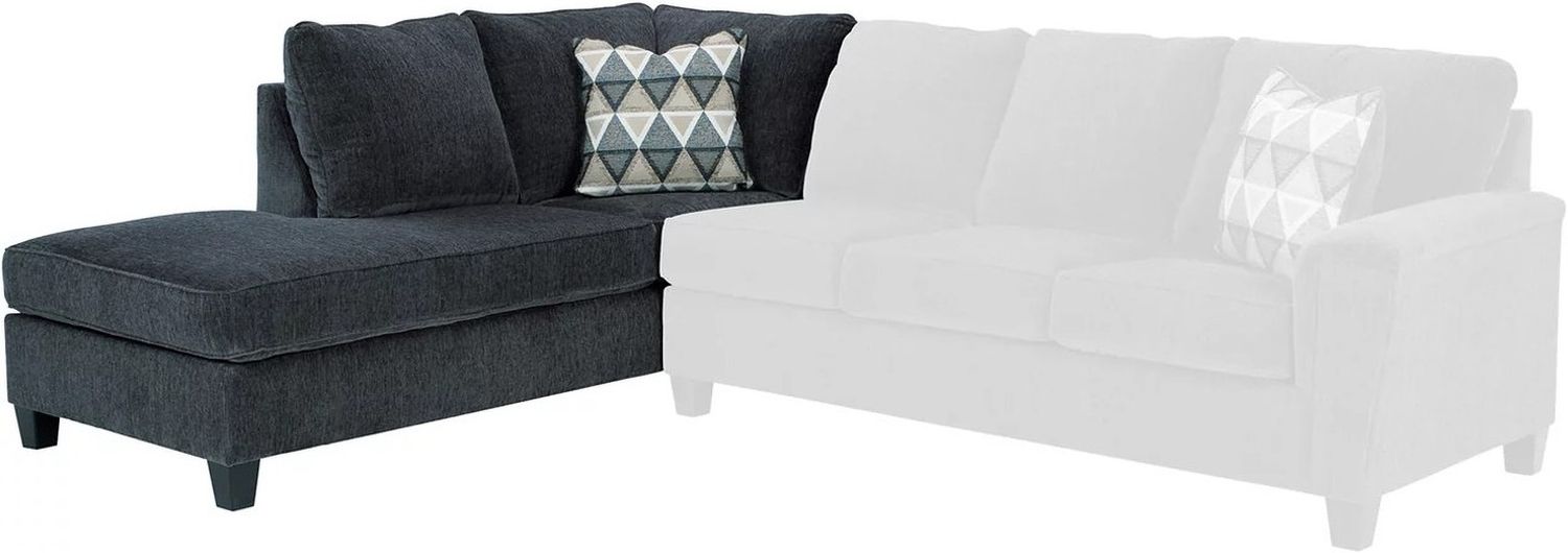 Abinger 2-Piece LAF Sleeper Sectional In Smoke 83905S3