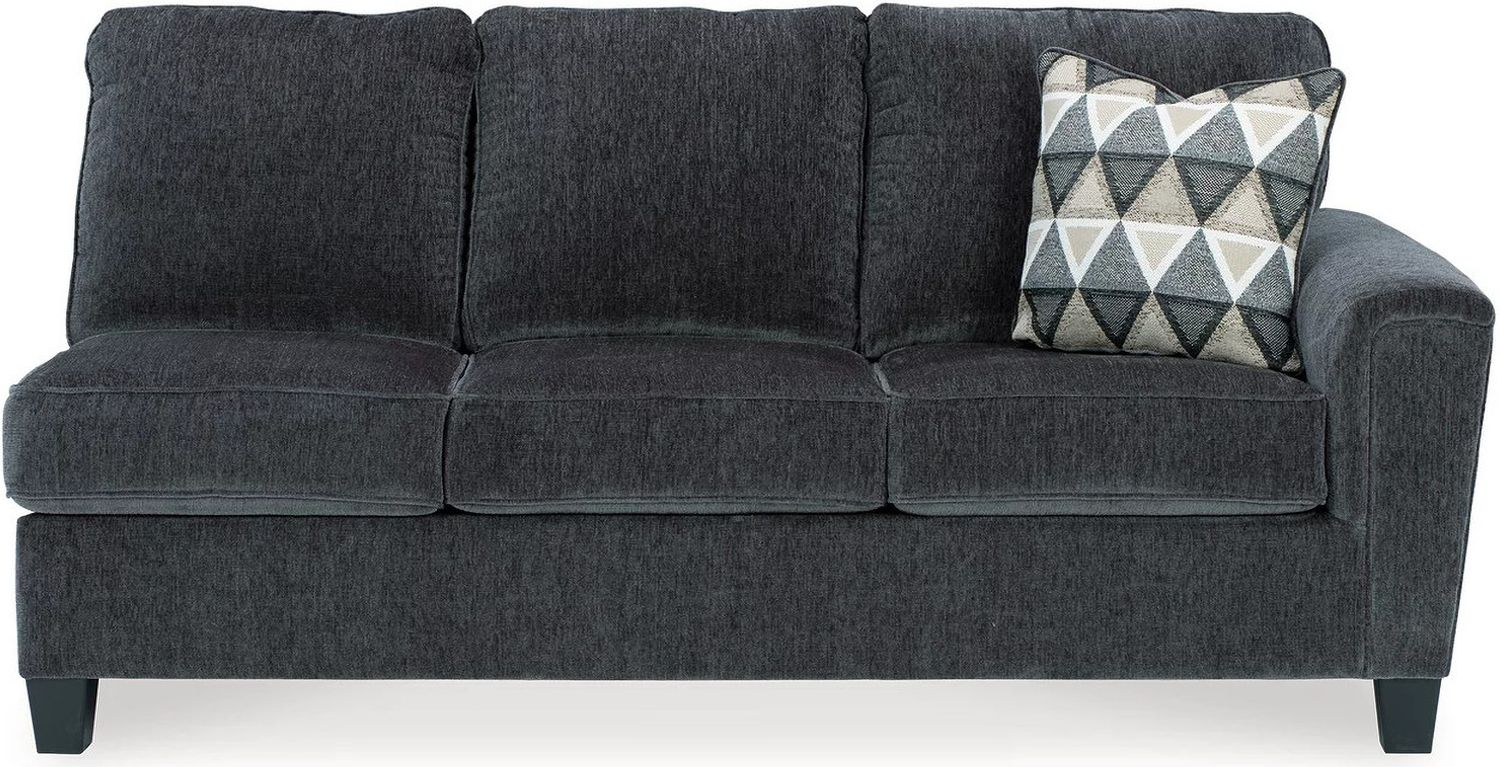 Abinger 2-Piece LAF Sleeper Sectional In Smoke 83905S3
