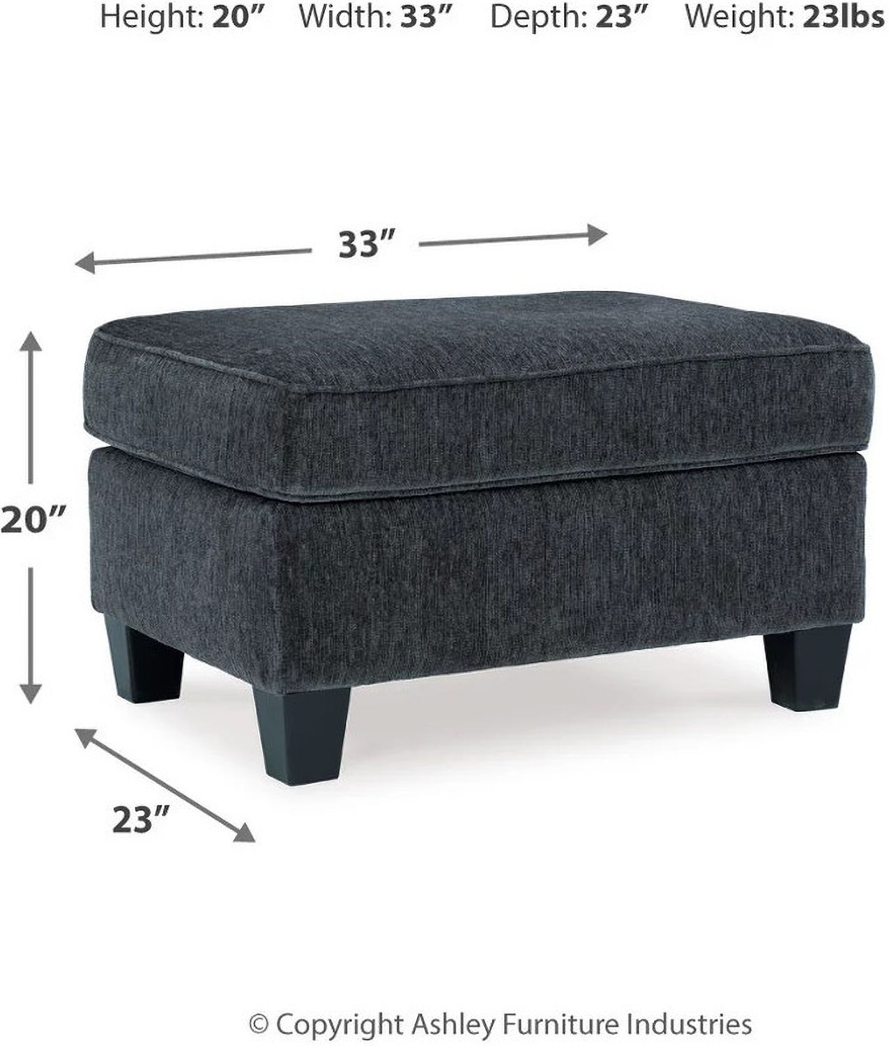 Abinger 2-Piece LAF Sleeper Sectional In Smoke 83905S3