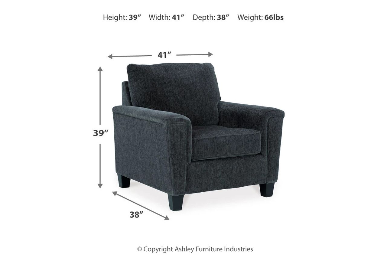 Abinger 2-Piece RAF Sleeper Sectional In Smoke 83905S4