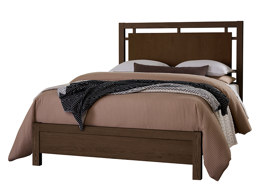 Lodge & Loft Floating Panel Bed in King - 840-667-766-922-MS1 840667766922MS1