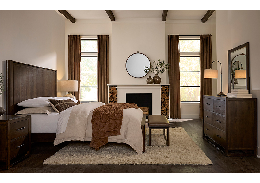 Lodge & Loft Radius Poster Bed in King - 840-668-066B-502-666 840668066B502666