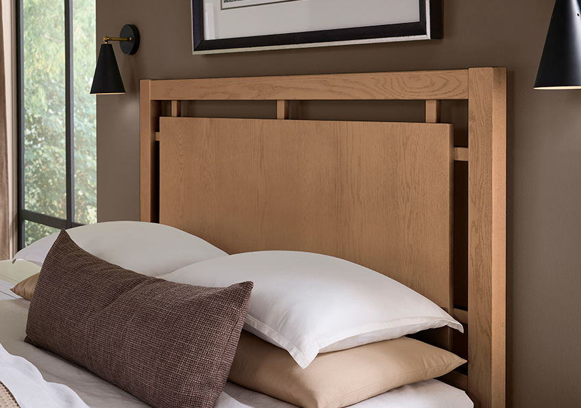 Lodge & Loft Floating Panel Bed in Queen - 842-557-755-922 842557755922
