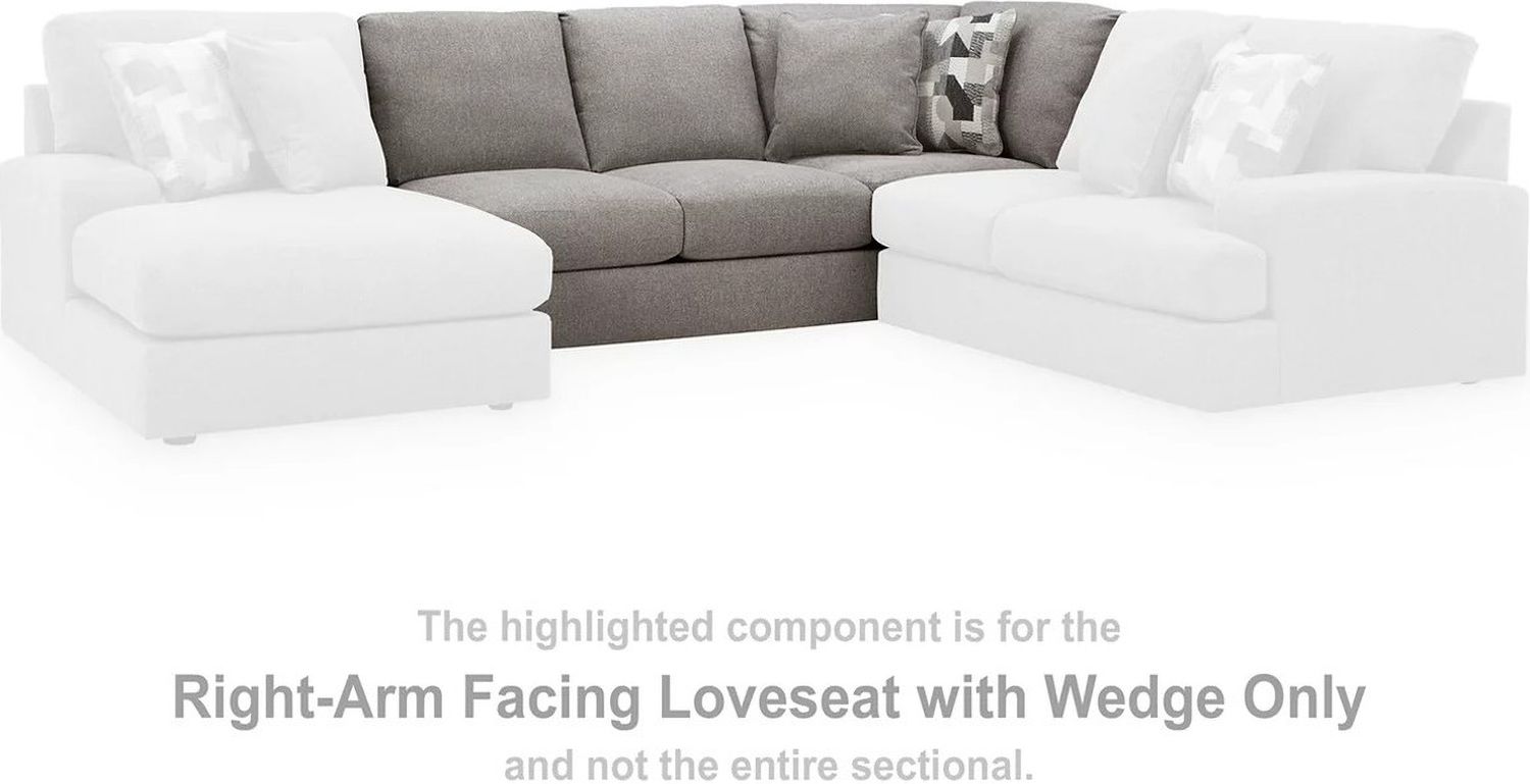 Lindon 3-Piece Sectional with LAF Chaise In Smoke 84704S3