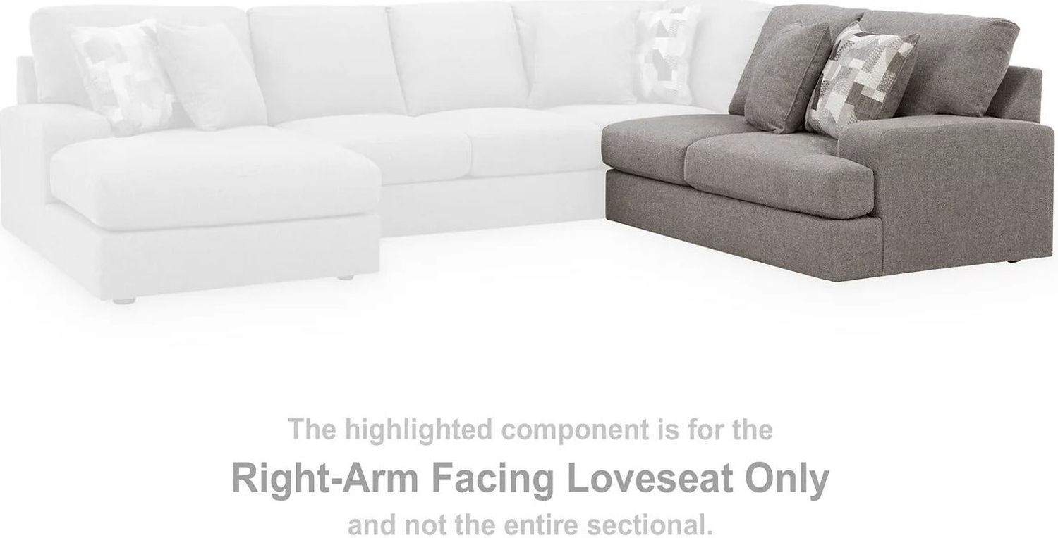Lindon 3-Piece Sectional with LAF Chaise In Smoke 84704S3
