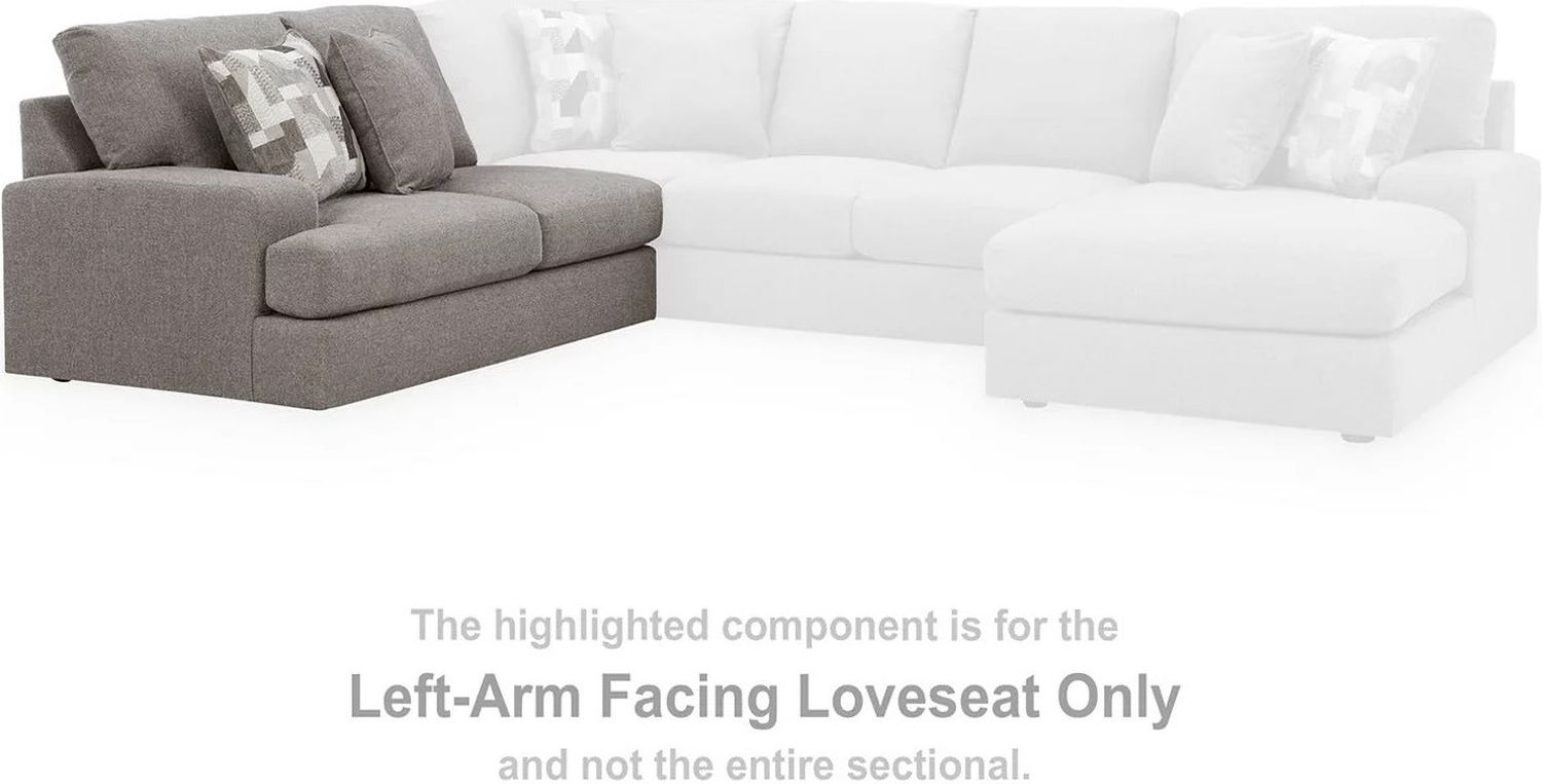Lindon 3-Piece Sectional with RAF Chaise In Smoke 84704S4
