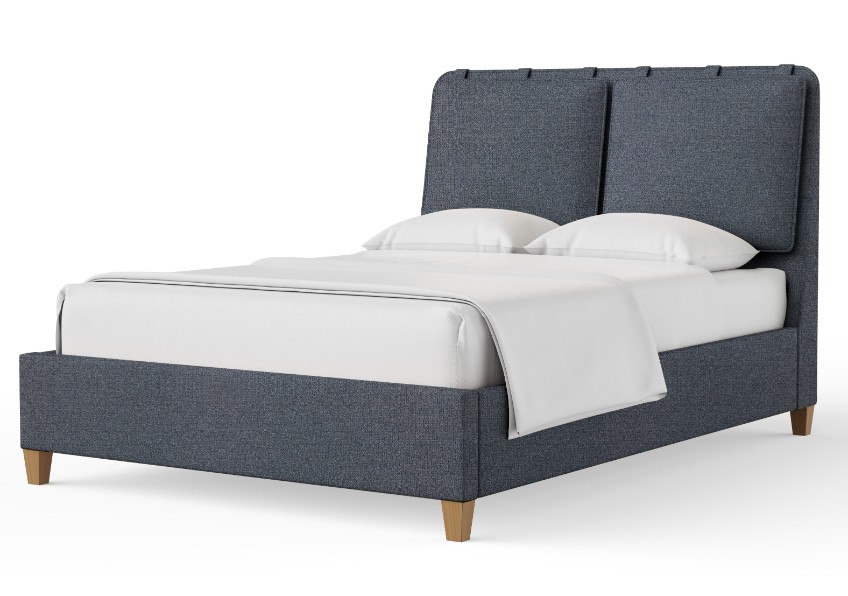 Nordhaven Upholstered Bed-navy Tweed - 853-551J-155J-822J-404 853551J155J822J404