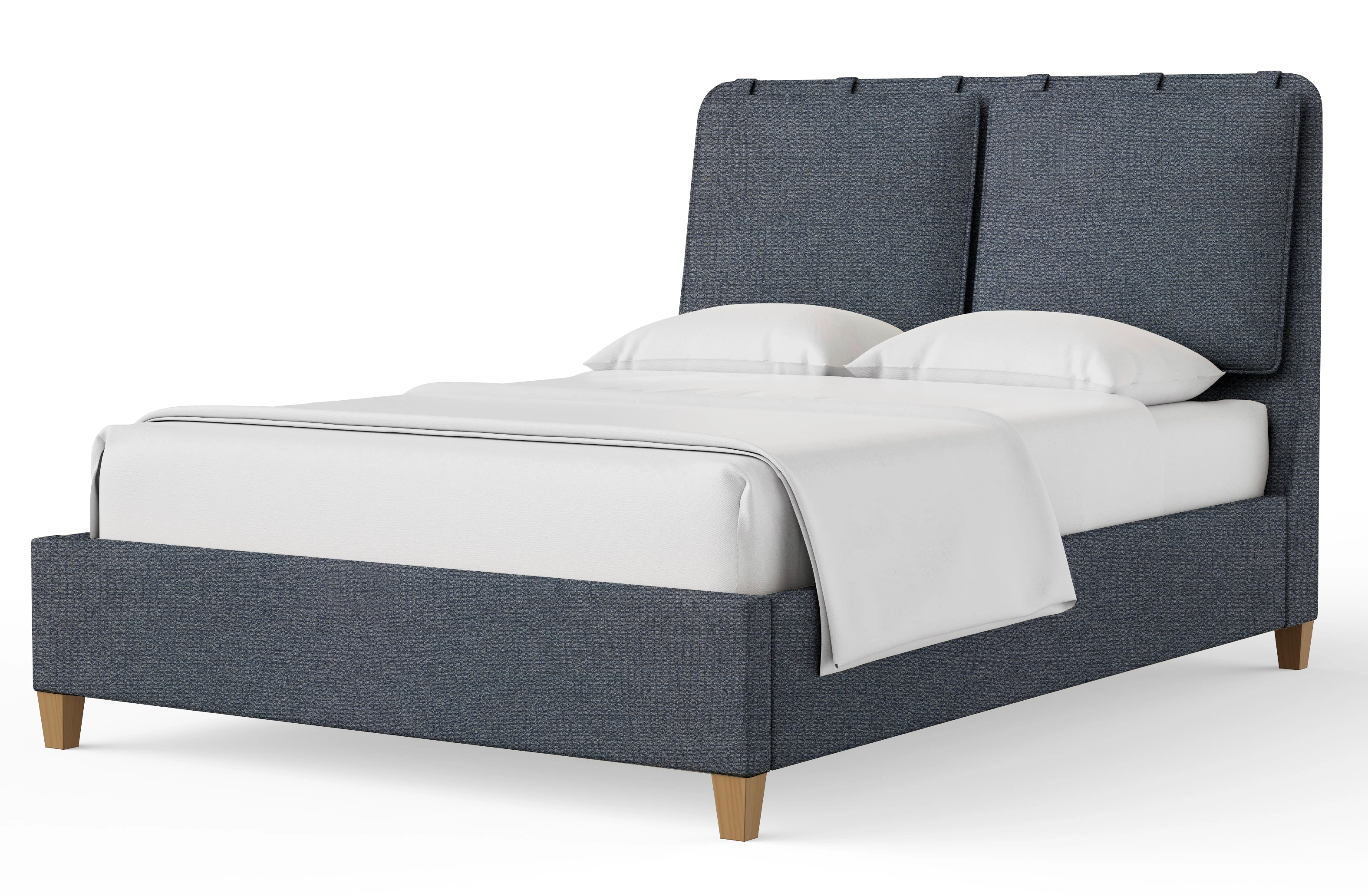 King Uph Bed-Navy Tweed 853661J166J822J404