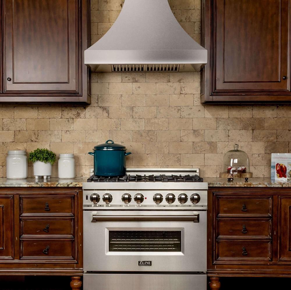 30 In. Designer Series Satin Stainless Steel Ducted Wall Range Hood 8632S30