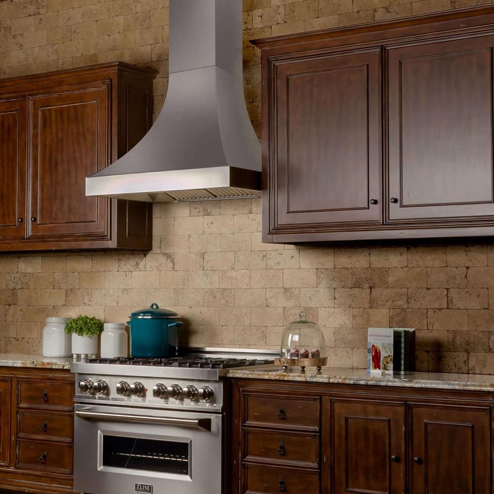 30 In. Designer Series Satin Stainless Steel Ducted Wall Range Hood 8632S30