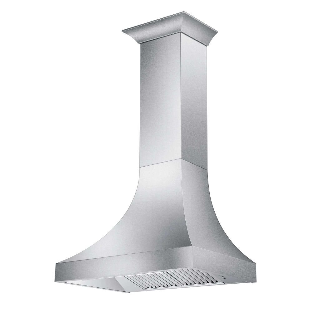 36 In. Designer Series Satin Stainless Steel Ducted Wall Range Hood 8632S36