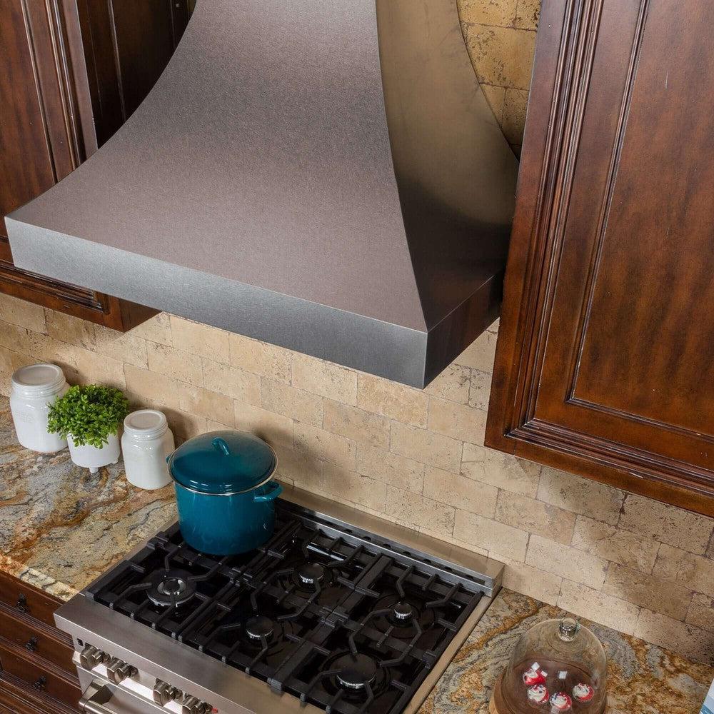 48 In. Designer Series Satin Stainless Steel Ducted Wall Range Hood 8632S48