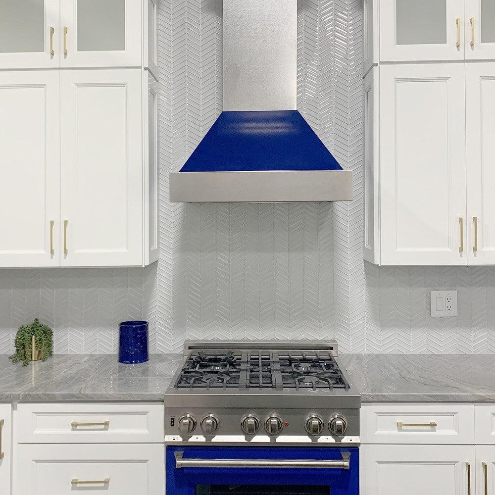 Ducted DuraSnow Stainless Steel Range Hood with Gloss Shell (8654BG) - 36 Inch 8654BG36