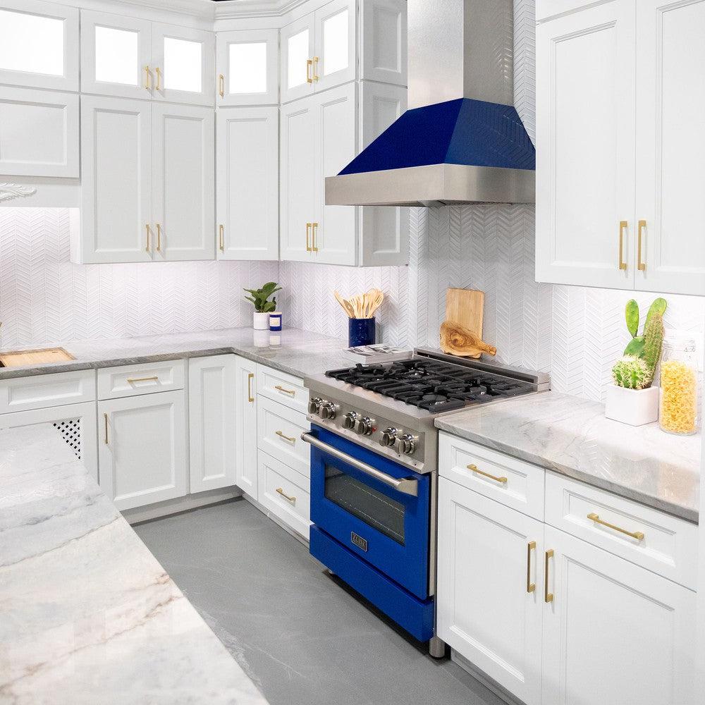 Ducted DuraSnow Stainless Steel Range Hood with Gloss Shell (8654BG) - 36 Inch 8654BG36