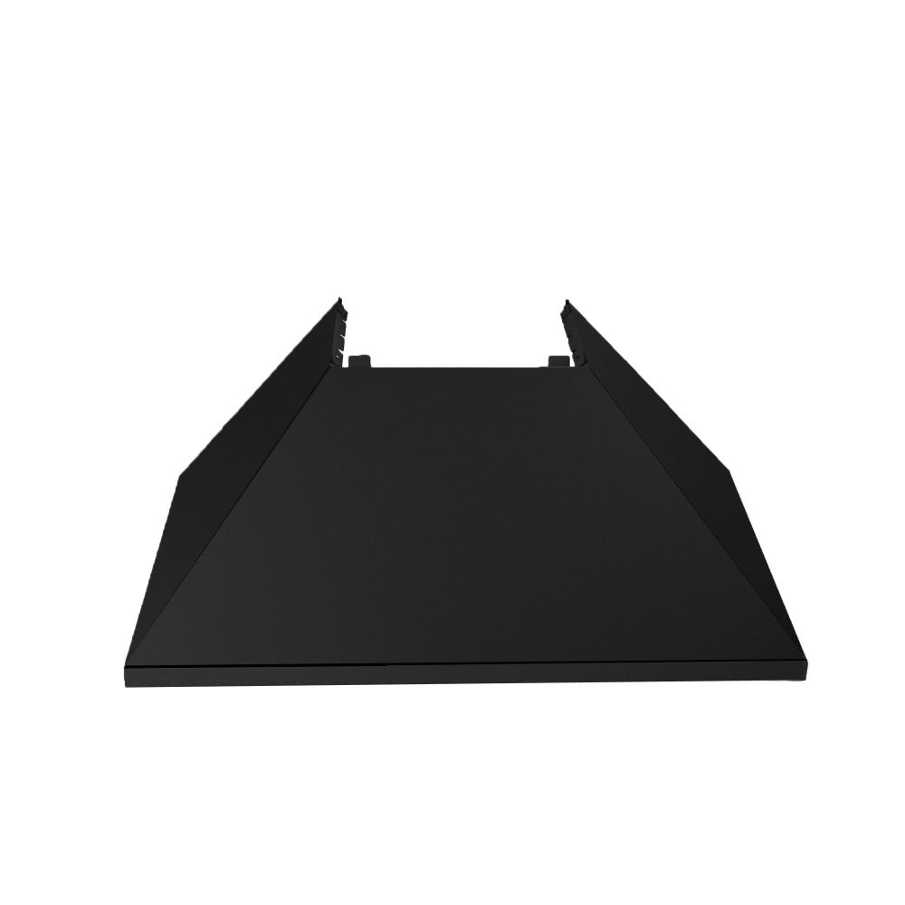 36 In. Ducted Satin Stainless Steel Wall Mount Range Hood With Black Matte Shell 8654BLM36