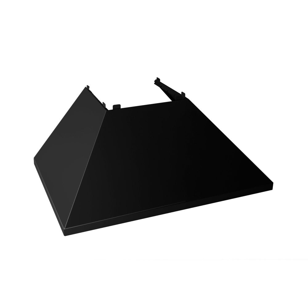 36 In. Ducted Satin Stainless Steel Wall Mount Range Hood With Black Matte Shell 8654BLM36