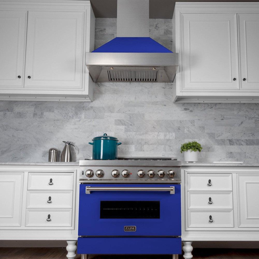 Ducted DuraSnow Stainless Steel Range Hood with Matte Shell (8654BM) - 30 Inch 8654BM30