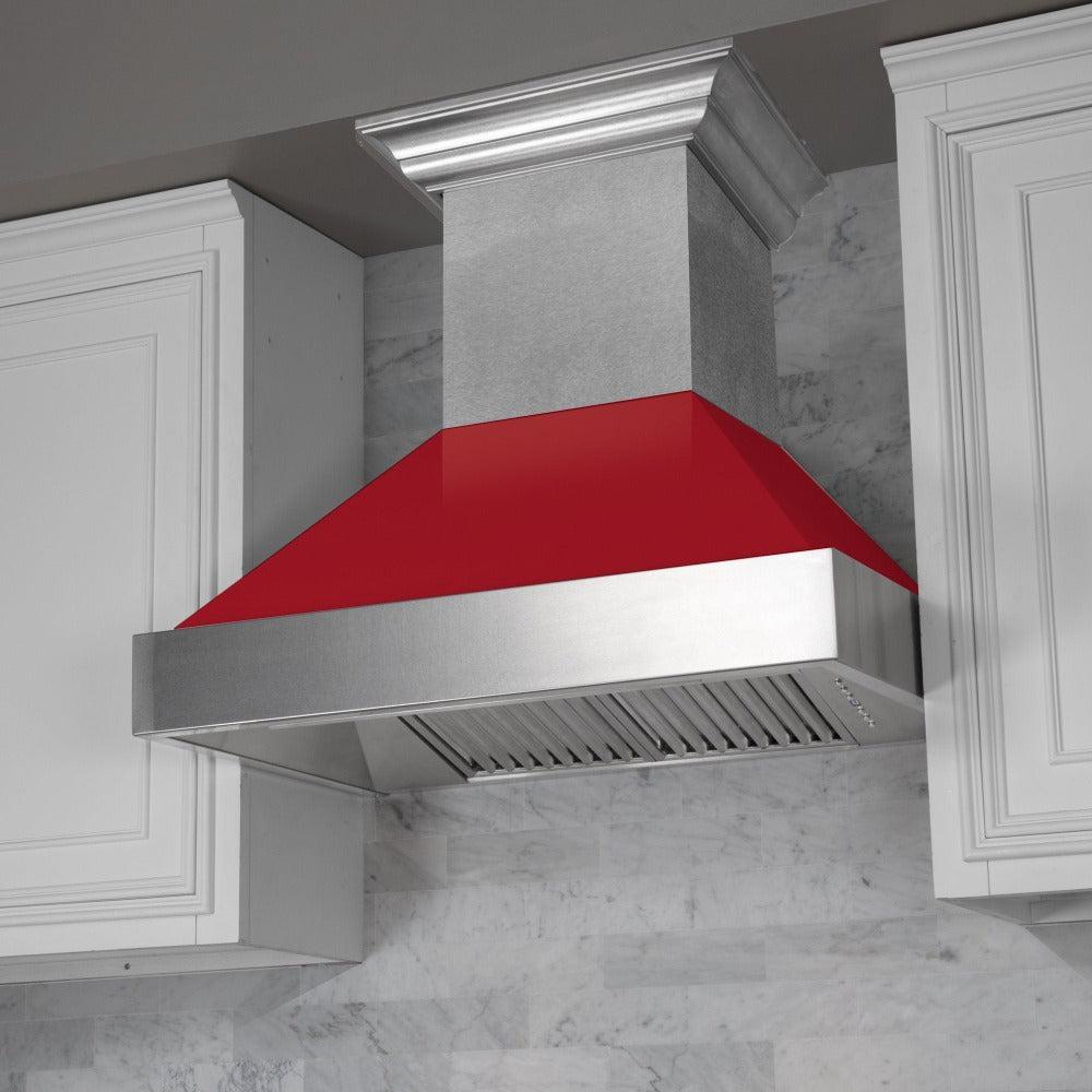 Ducted DuraSnow Range Hood with Red Gloss Shell (8654RG) - 30 Inch 8654RG30