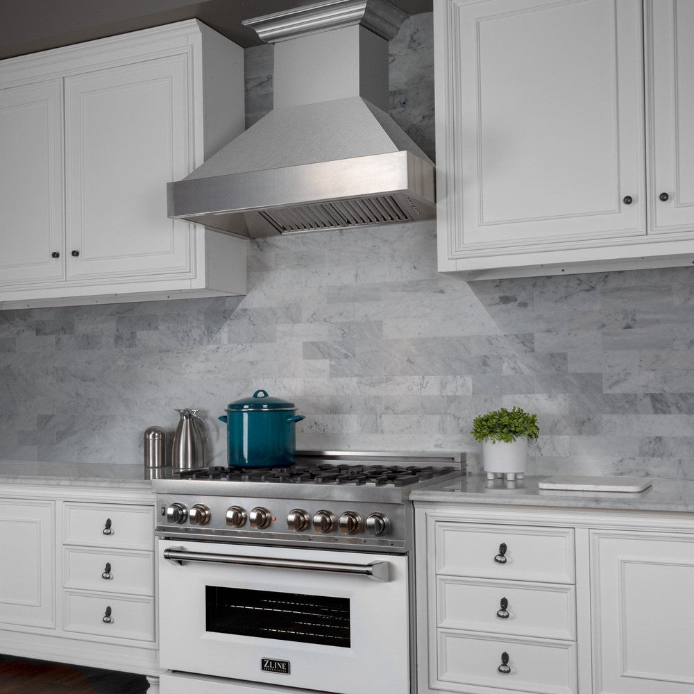 30 In. Satin Stainless Steel Wall Mount Range Hood 8654SN30