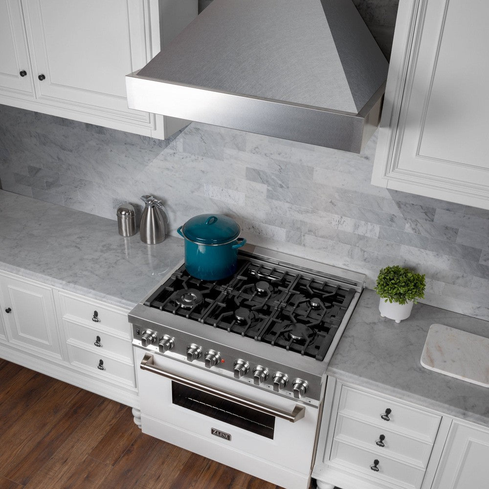 36 In. Satin Stainless Steel Wall Mount Range Hood 8654SN36