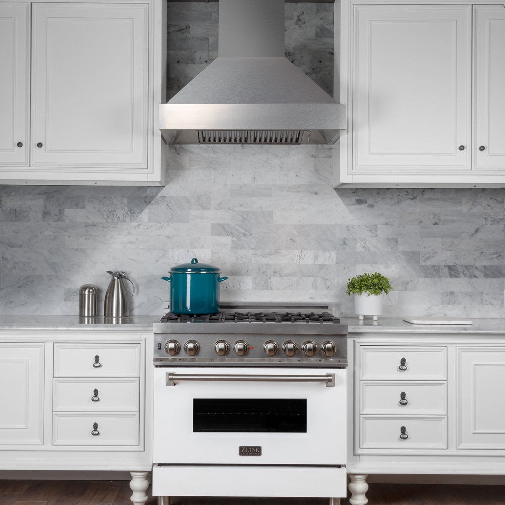 36 In. Satin Stainless Steel Wall Mount Range Hood 8654SN36