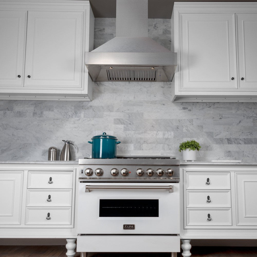 36 In. Satin Stainless Steel Wall Mount Range Hood 8654SN36