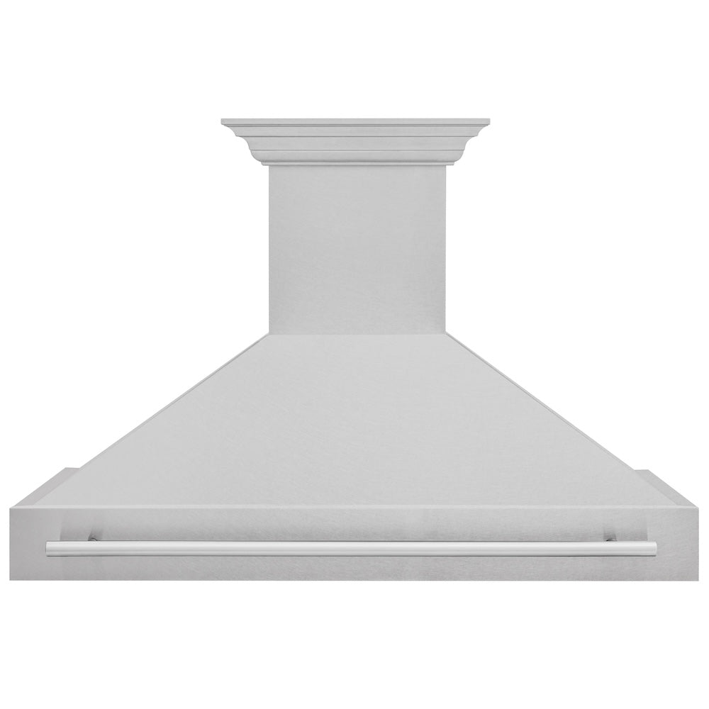 48 In. Satin Stainless Steel Wall Mount Range Hood With Stainless Steel Handle 8654SNX48