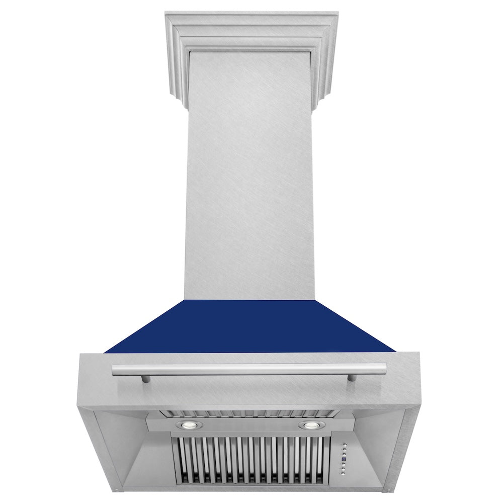 30" DuraSnow® Stainless Steel Range Hood with Color Shell Options (8654SNX-30) Gloss 8654SNXBG30