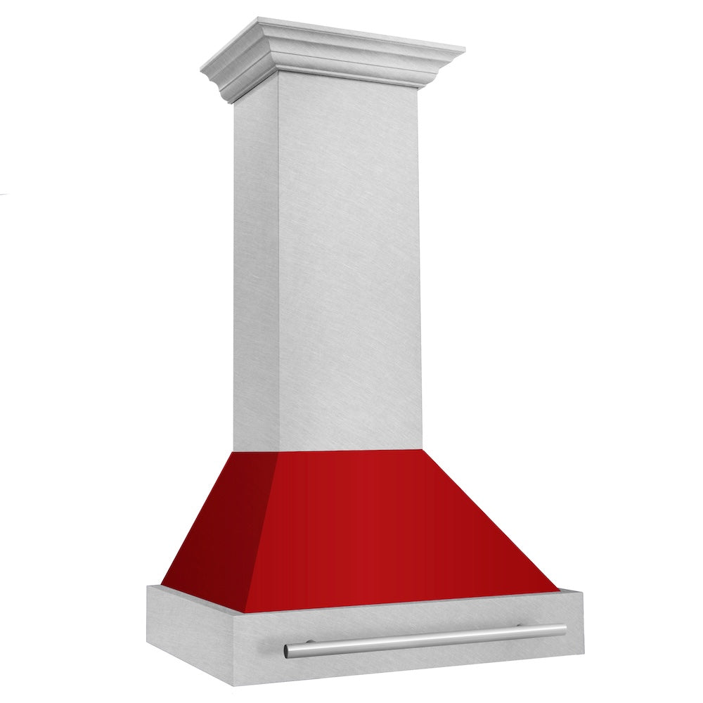 30" DuraSnow® Range Hood with Color Shell Options (8654SNX-30) - Red Gloss 8654SNXRG30