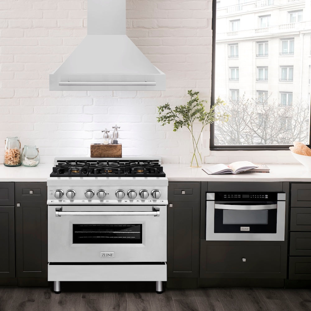 36 In. Stainless Steel Range Hood With Stainless Steel Handle 8654STX36