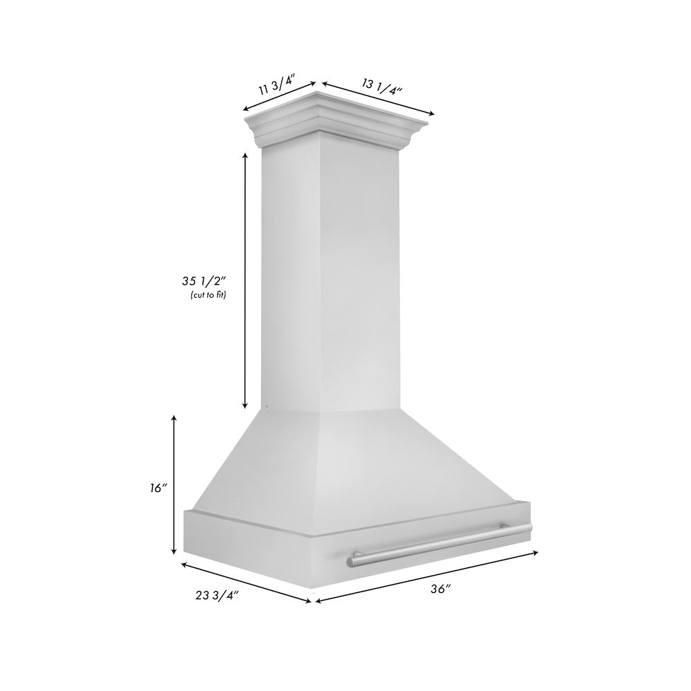 36 In. Stainless Steel Range Hood With Stainless Steel Handle 8654STX36
