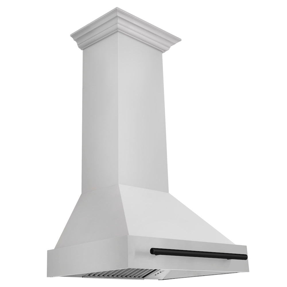 Autograph Edition 30 In. Stainless Steel Range Hood With Stainless Steel Shell And Matte Black Handle 8654STZ30MB