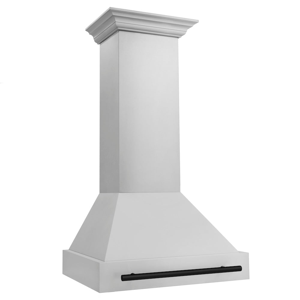 Autograph Edition 30 In. Stainless Steel Range Hood With Stainless Steel Shell And Matte Black Handle 8654STZ30MB