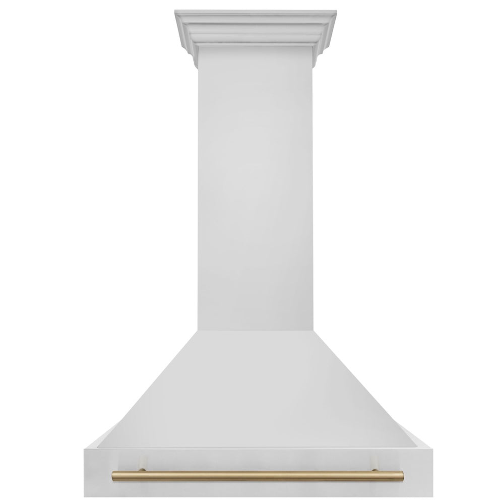 Autograph Edition 36 In. Stainless Steel Range Hood With Stainless Steel Shell And Champagne Bronze Handle 8654STZ36CB