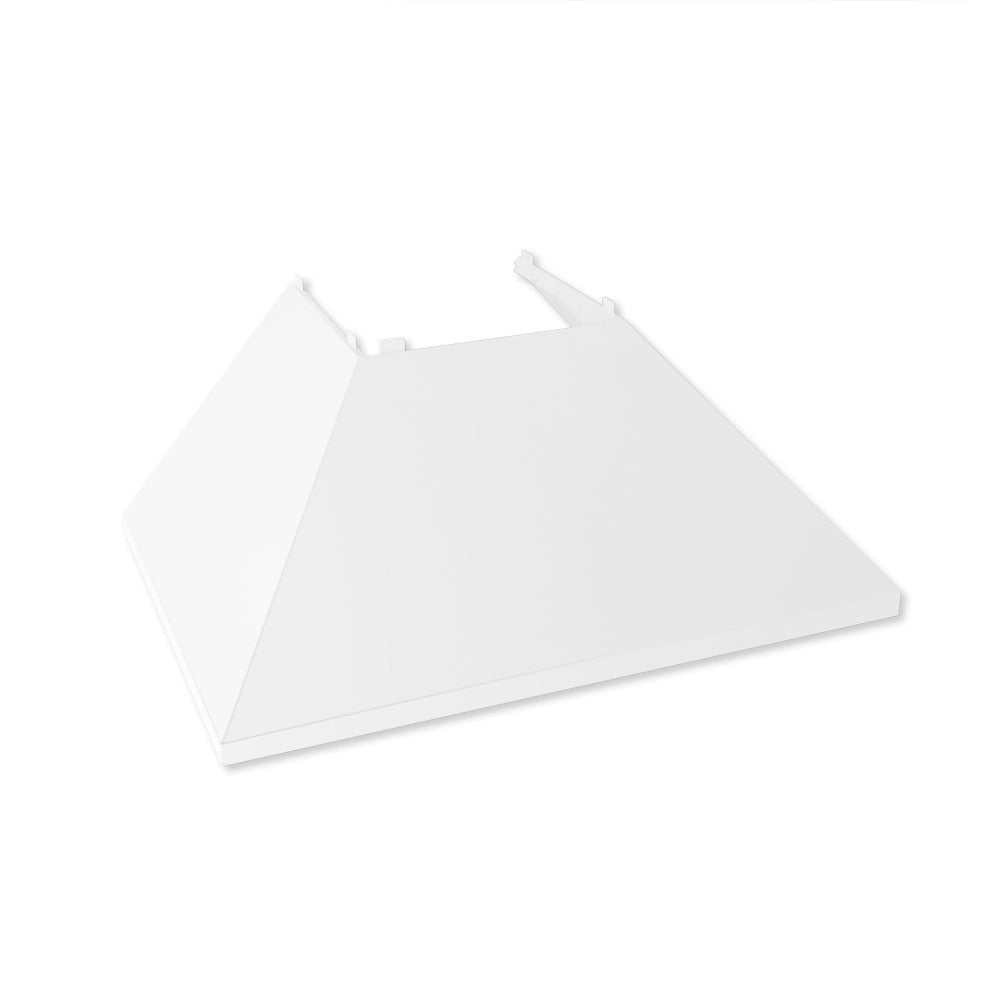 30 In. Ducted Satin Stainless Steel Wall Mount Range Hood With White Matte Shell 8654WM30