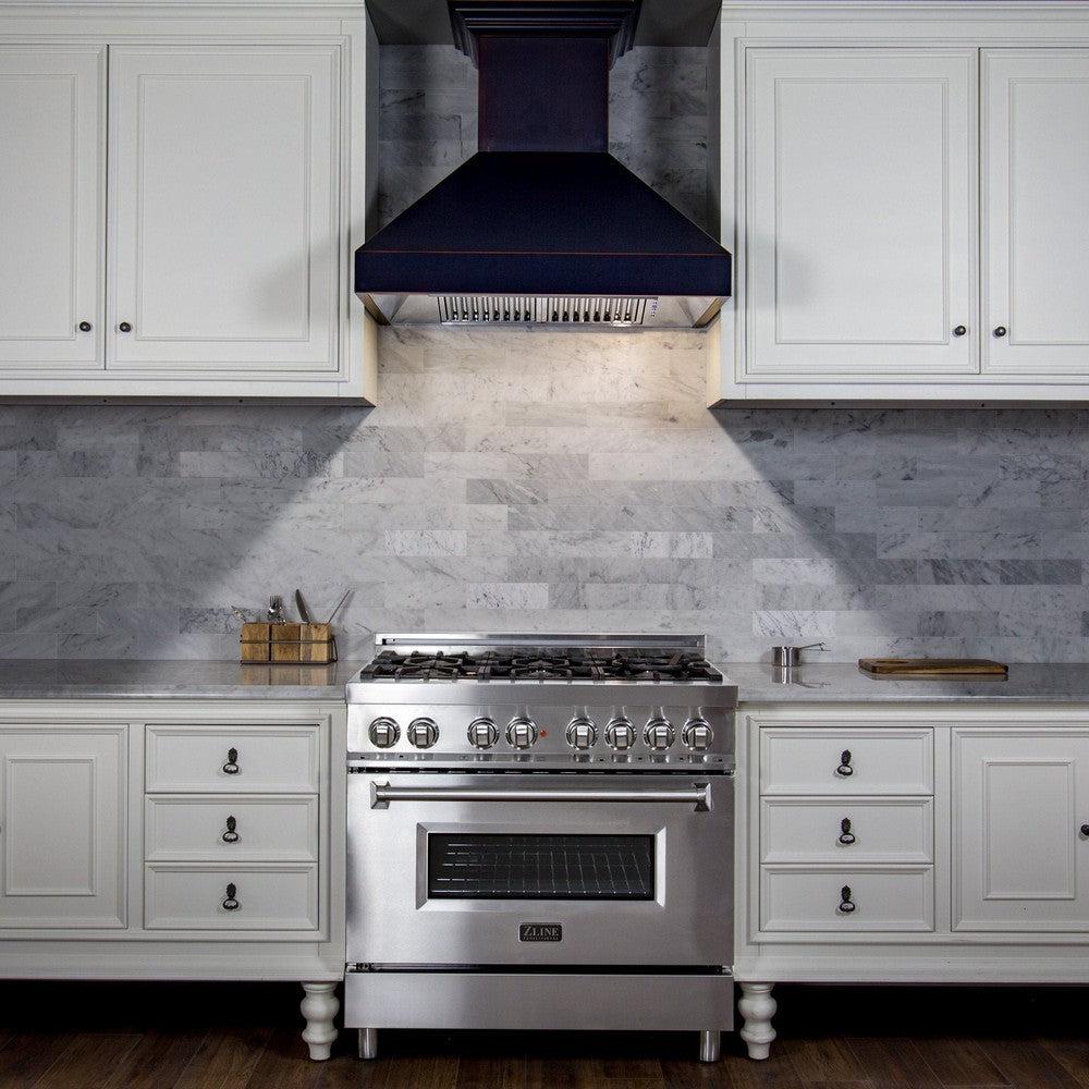 30 In. Designer Series Convertible Vent Wall Mount Range Hood In Oil-rubbed Bronze 8667B30