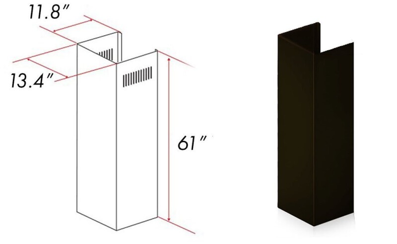 61" Extended Chimney and Crown 8667BE