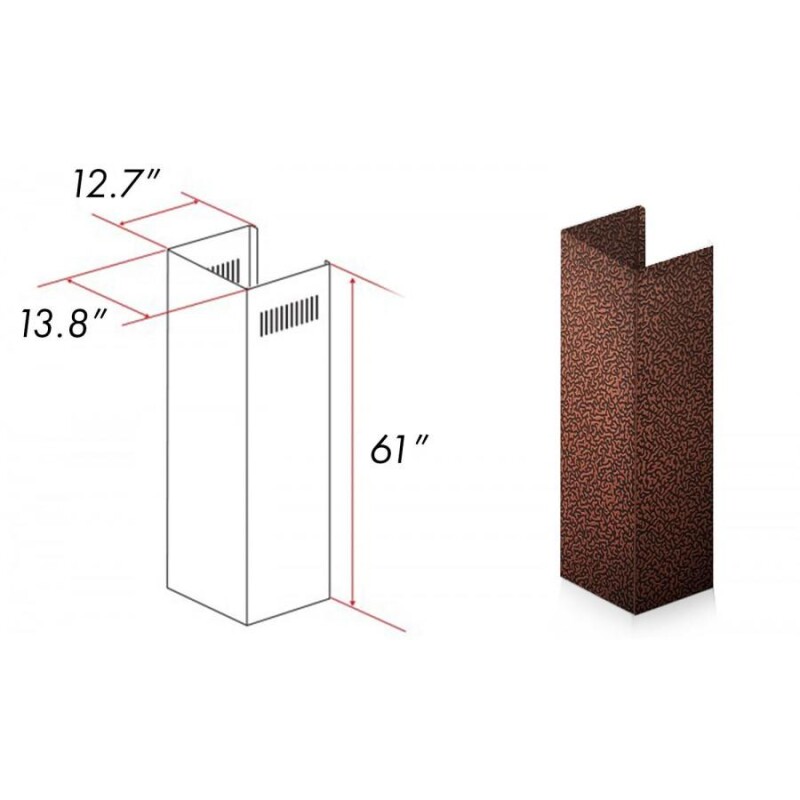 61" Extended Chimney and Crown 8667EE