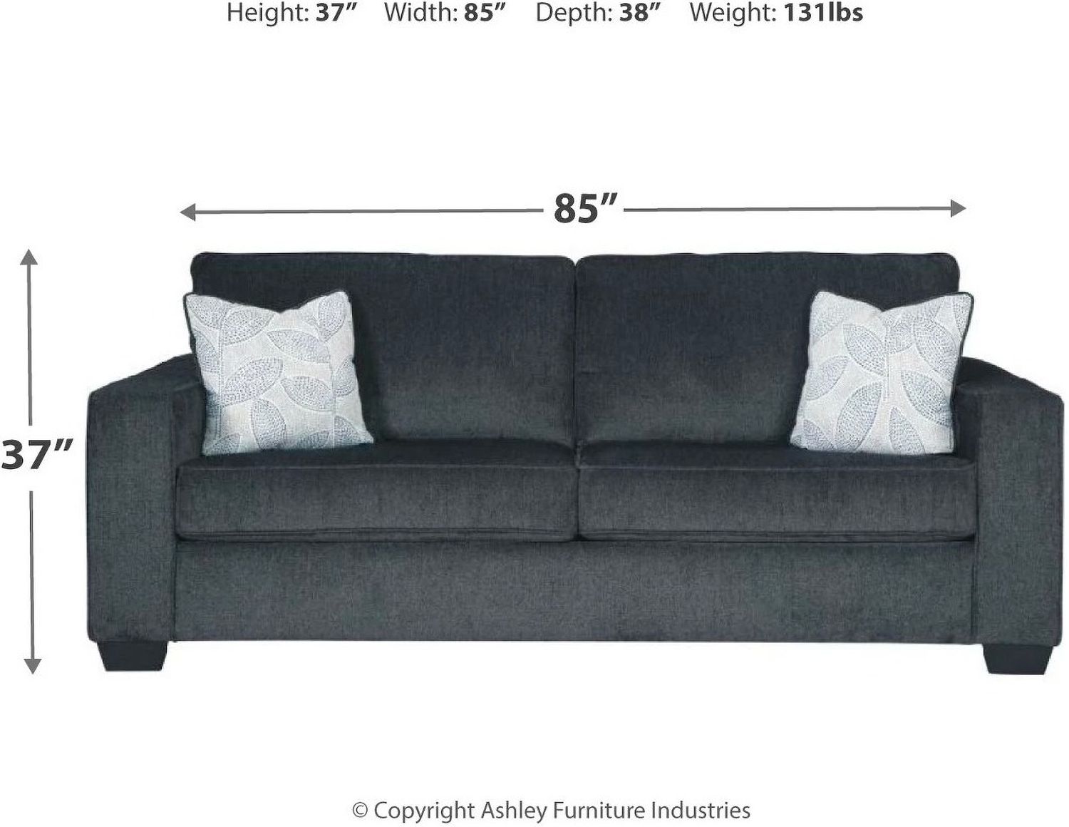 Altari Sofa In Slate 8721338
