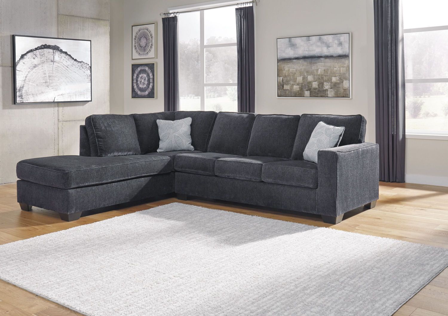 Altari 2-Piece LAF Sectional In Slate 87213S1